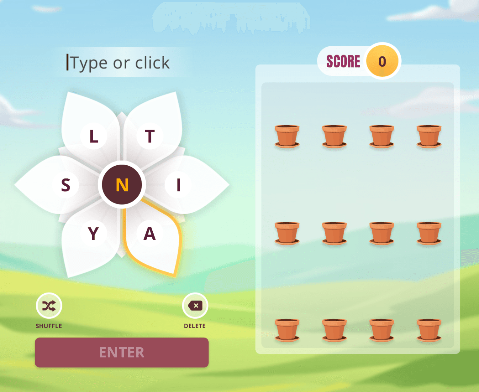 Blossom Word Game game cover