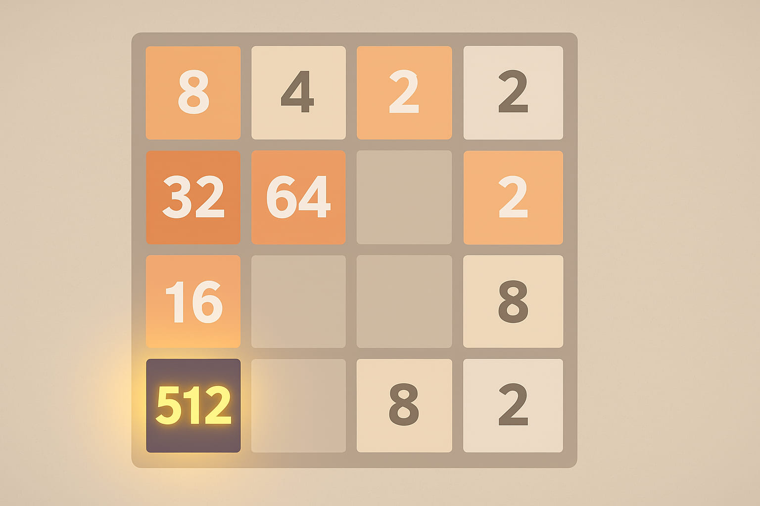 2048 corner method strategy